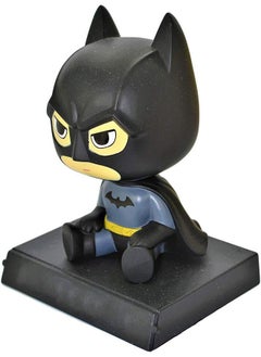 Geekmonkey Geekmonkey Limited Edition Phone Holder Car Decoration Bobble Head Action Figure | Toys | for Car Dashboard and Office Desk | Gifting,Home Purpose (Black Man with Wings)  - Image 2