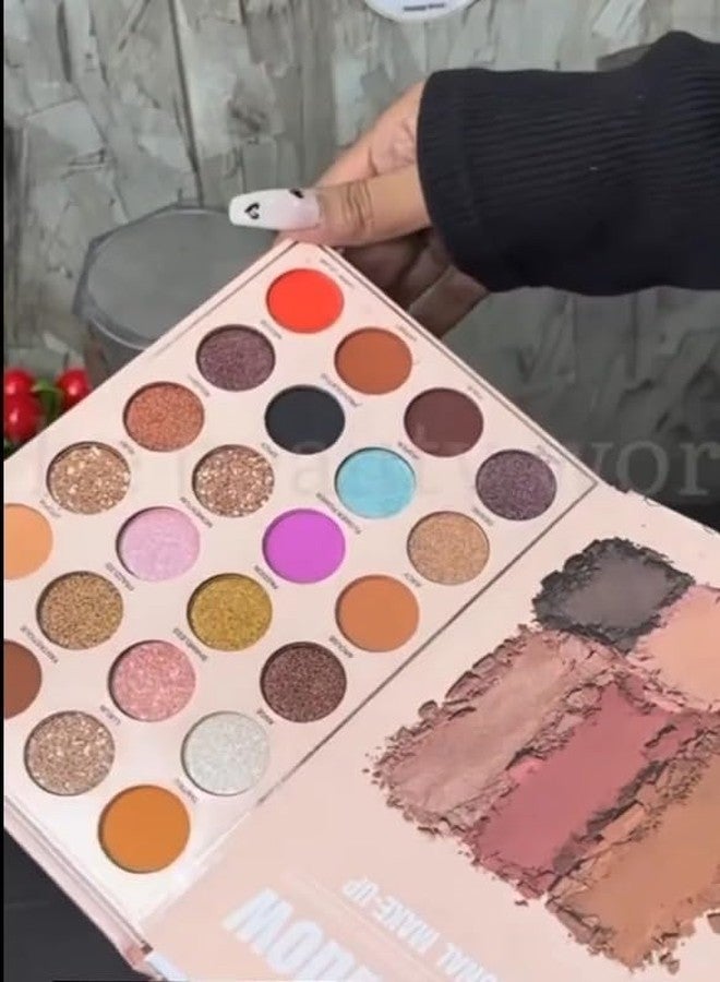 Flair Fusion 4 in 1 Multipurpose Makeup Book Eyeshadow, Highlighter and Concealer All in One Makeup Book Palette - Image 3