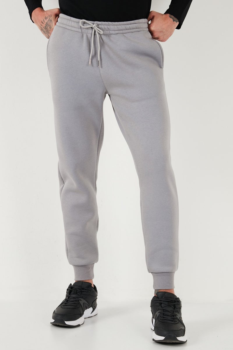 Buratti Cotton Regular Fit Normal Waist Pocket Sweatpants Men's Sweatpants 5908060  - Image 3