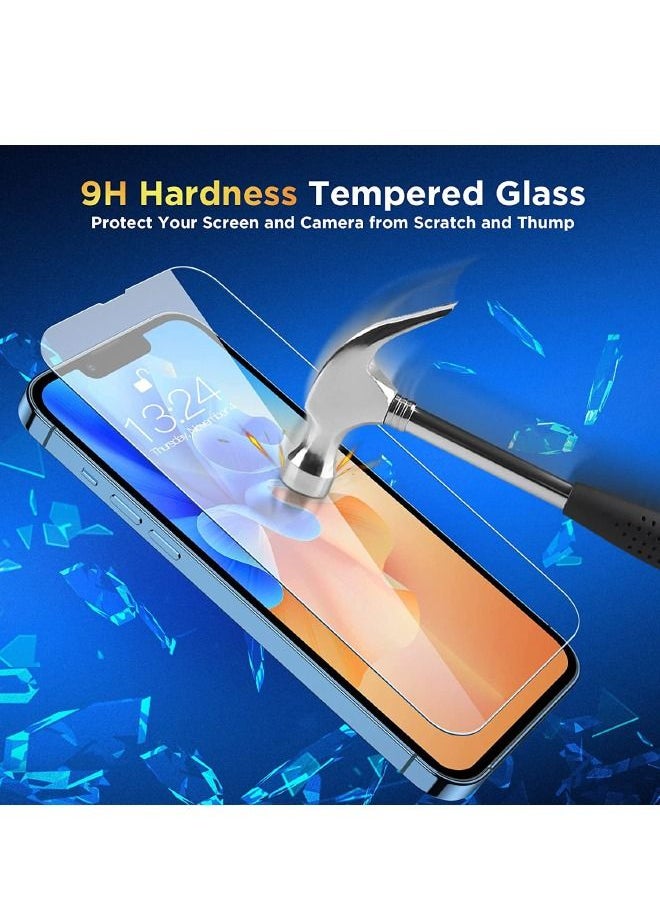 Generic - Designed For Apple iPhone 13 Pro Max, 3-Piece Tempered Glass Screen Protector and 3Pcs Camera Lens Protector Set, HD Glass Film 9H Hardness Bubble Free Scratch Resistant (Alignment Case Tool Included) - Image 1