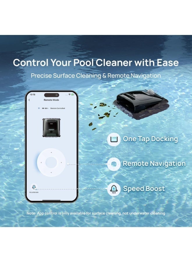 Beatbot Aquasense 2 Pro Cordless Robotic Pool Cleaner, Unmatched 5-In-1 Cleaning, Surface Parking, Skimmer With App Control, Water Clarification, For Pools Up To 3,875 Sq.Ft– Emerald Green - Image 3