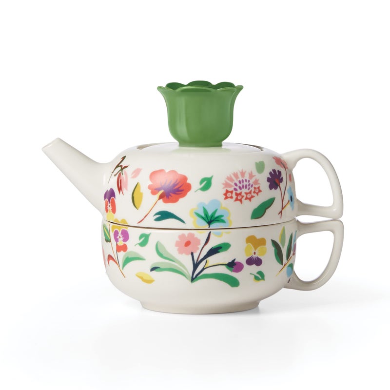Kate Spade New York Garden Floral Tea one size White