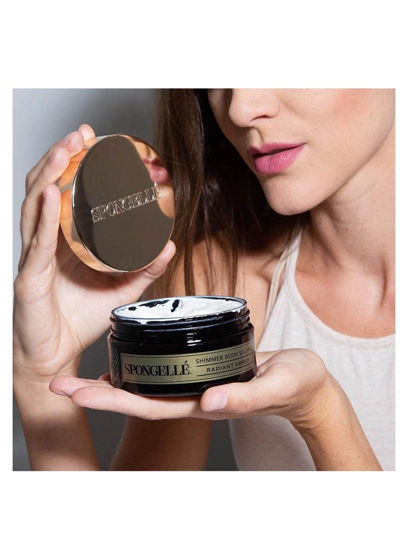 spongelle Radiant Amber Shimmer Body Souffle With Shea Butter And Vitamin E  - Image 4
