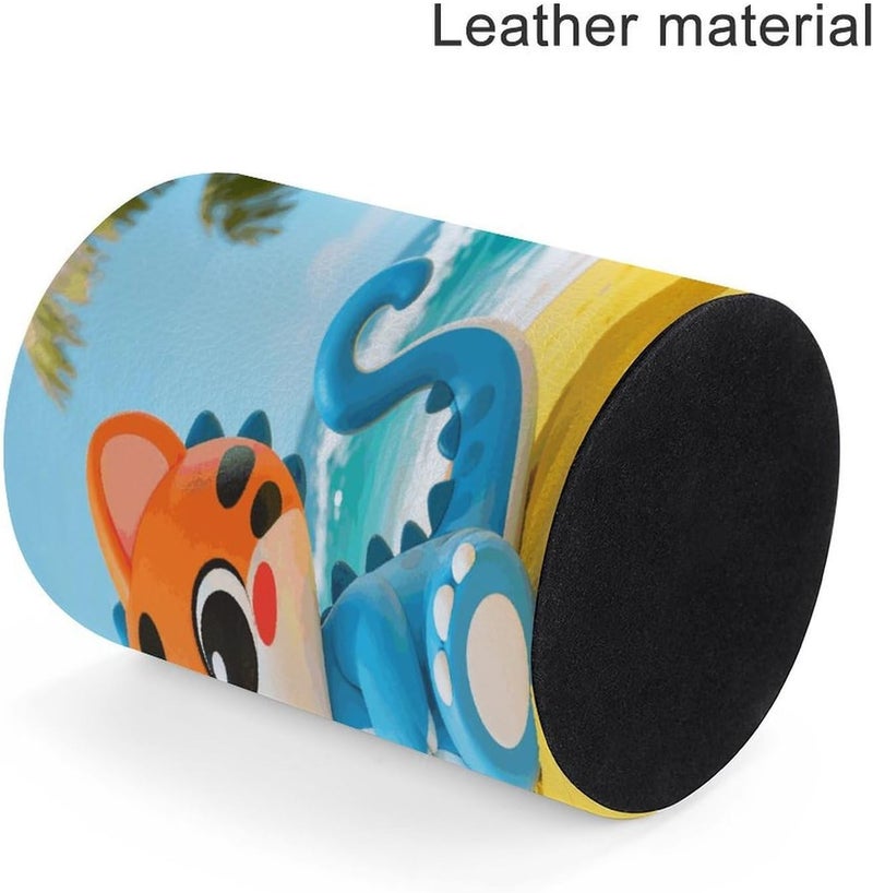 Cat Dinosaur Pen Holder Cute Round Pencil Holder Aesthetic Pencil Cup Colorful Desk Pen Organizer for Office Classroom Home Decorative Stationery Storage Pot for Boys Girls - Image 4