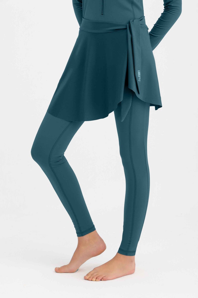 Libra Sport Wave Cover-Up Skirt - Deep Teal - Image 4