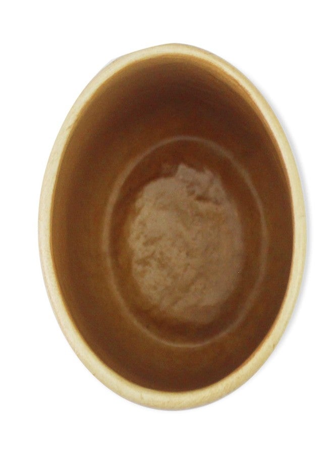 roro Handmade Ceramic Sipper Cups - Set of 2, 3.5 Inches, Kaolin Clay, Unfinished Underside, Natural Clay Color - Image 3