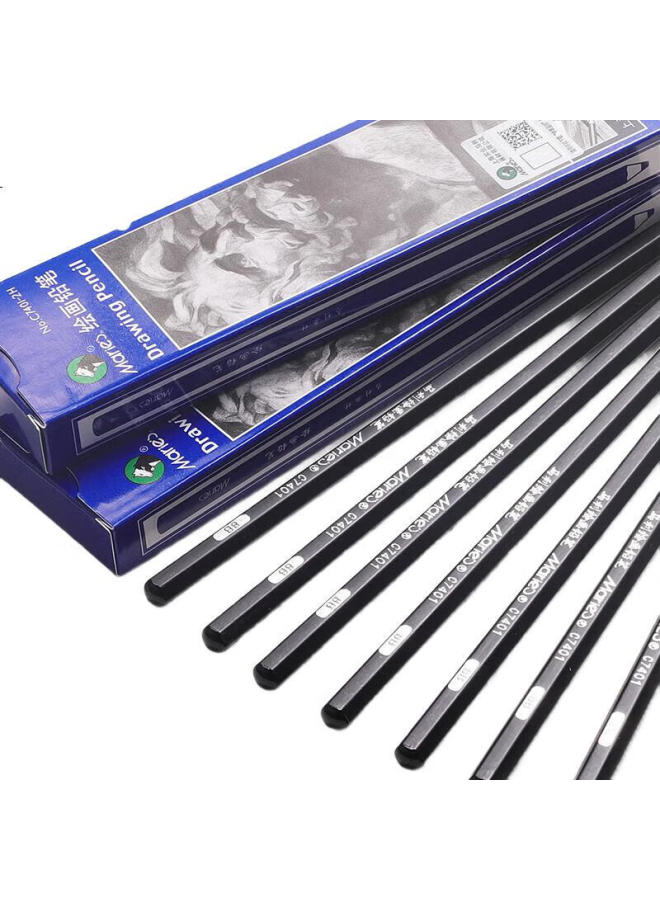 Maries Marie'S 7B Drawing Pencils, 12-Pack, Sketching And Drawing Pencils For Exams, Hexagonal Wooden Shaft Charcoal Pencils, Student Beginner Exam Drawing Pencils, C7401 Art Sketching - Image 2