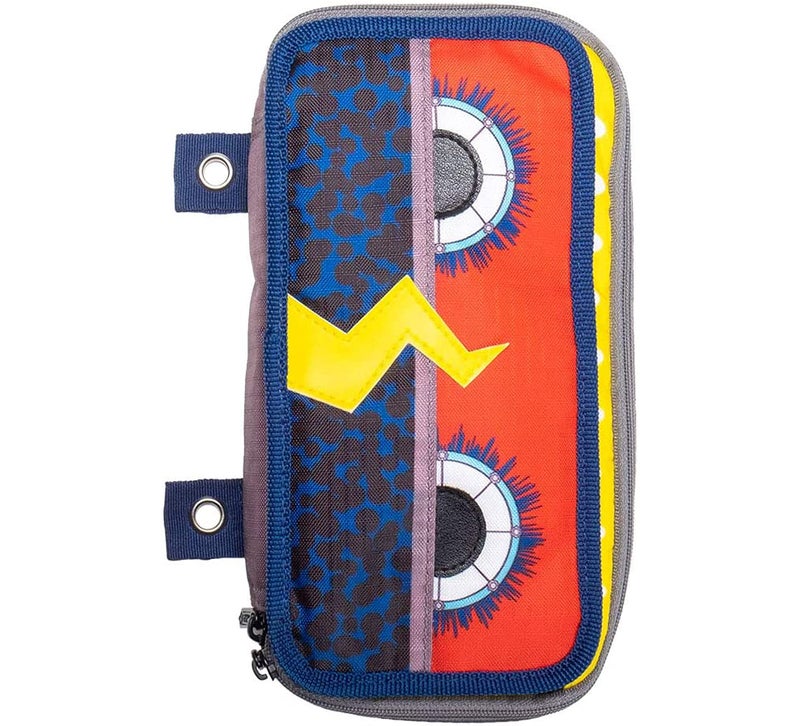 Case it Case-it PLP-120-ME Monster Eye Zipper Pencil Case with External Organizer and Grommets, 2 x 4 x 8.3 Inches, Red - Image 5