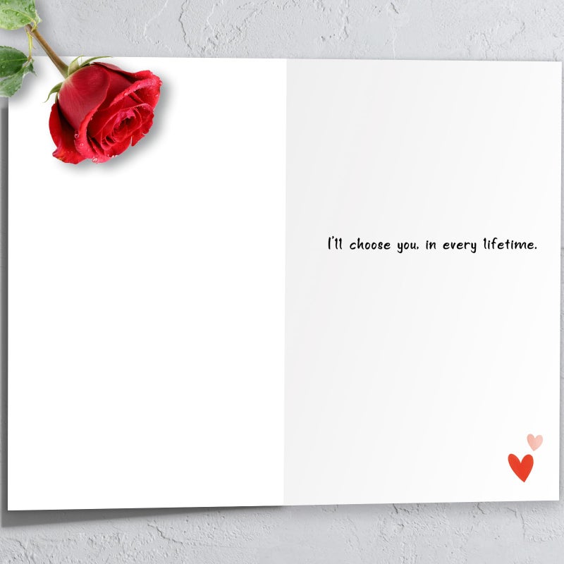 HEJOYN Valentines Day Gifts for Him Her, Valentine's Day Card for Husband Wife Boyfriend Girlfriend Couples, I Choose You - Image 2