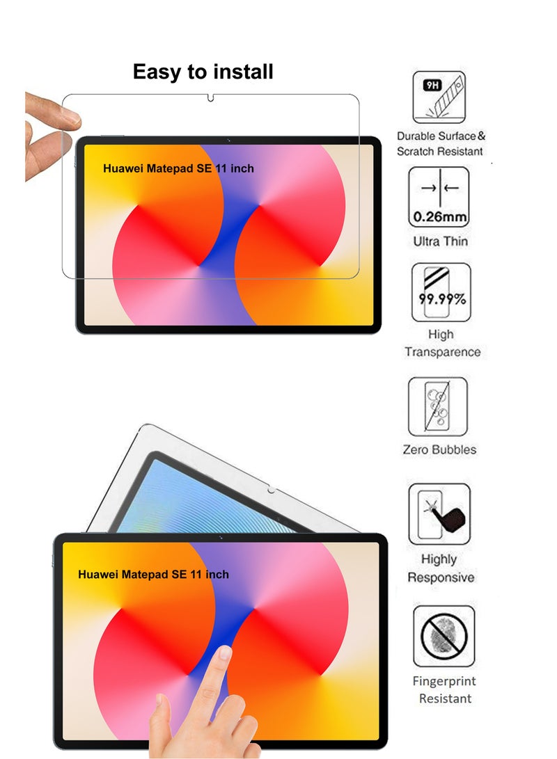 Unipha [2 قطع] ل Huawei Matepad SE 11 بوصة زجاج مقسى ممتاز مضاد للخدش، مقاوم للبقع سهل التركيب واقي شاشة - Image 2