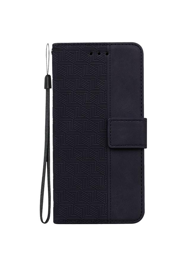 S-TOP Case For Motorola Moto G35 Geometric Embossed Leather Phone Case - Image 3