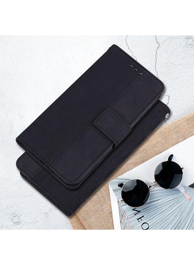 S-TOP Case For Motorola Moto G35 Geometric Embossed Leather Phone Case - Image 2