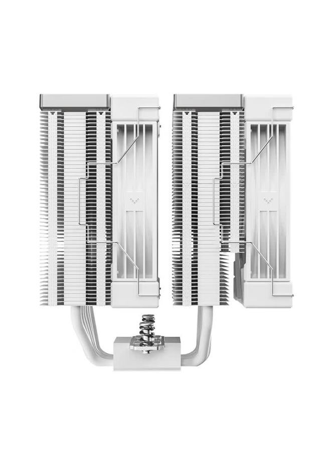 Deepcool Ice Cube Ak620 White 2nd Gen G2 Air Cooler / 6 Heat Pipes Dual Tower Flagship / 8-second Reverse Dust Cleaning / Smart Start-stop Fan / Adjustable Offset Mounting Clips - Image 3