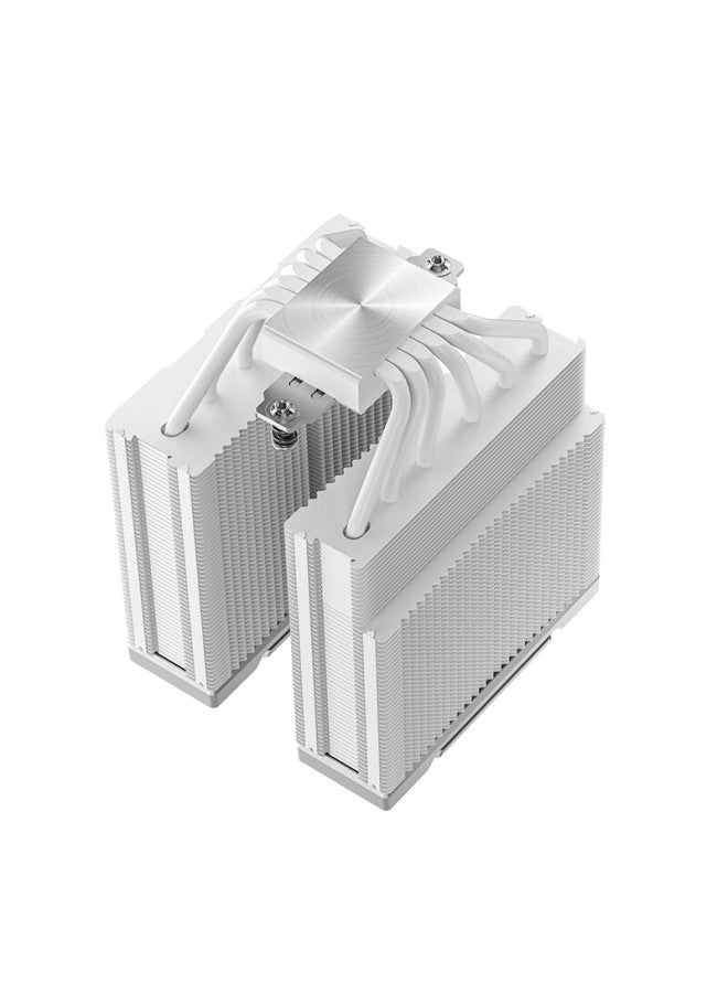 Deepcool Ice Cube Ak620 White 2nd Gen G2 Air Cooler / 6 Heat Pipes Dual Tower Flagship / 8-second Reverse Dust Cleaning / Smart Start-stop Fan / Adjustable Offset Mounting Clips - Image 4