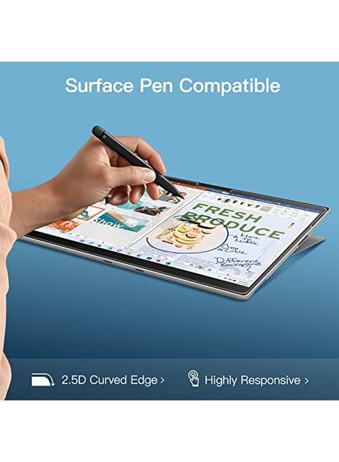 جي تيك واقي شاشة لجهاز Surface Pro 11 10 2024 Pro 9 2022 مقاس 13 بوصة 9H من الزجاج المقوى يدعم قلم Surface Pen عالي الدقة شفاف، عبوتان - Image 4