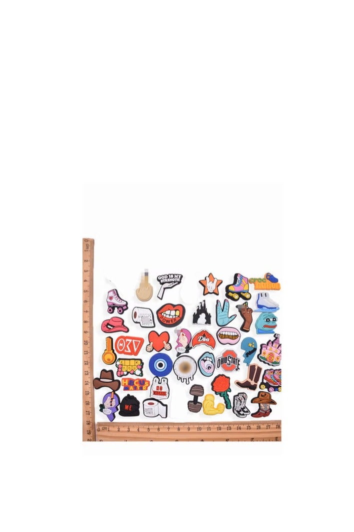 Excefore Shoes Charms Decorations, 43 Pcs Cool Shoe Accesooties for Adults Women Men Gifts Party Favor Birthday - Image 3