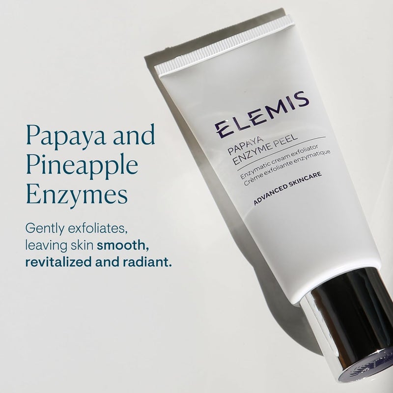 Elemis Papaya Enzyme Peel Cream Exfoliator 50ml | Gentle Enzymatic Papaya Face Exfoliator for Smooth Bright Even Skin | Removes Dead Skin Cells, Refines Pores & Boosts Radiance | Weekly Resurfacing Enzyme Peel Cream Exfoliant - Image 3