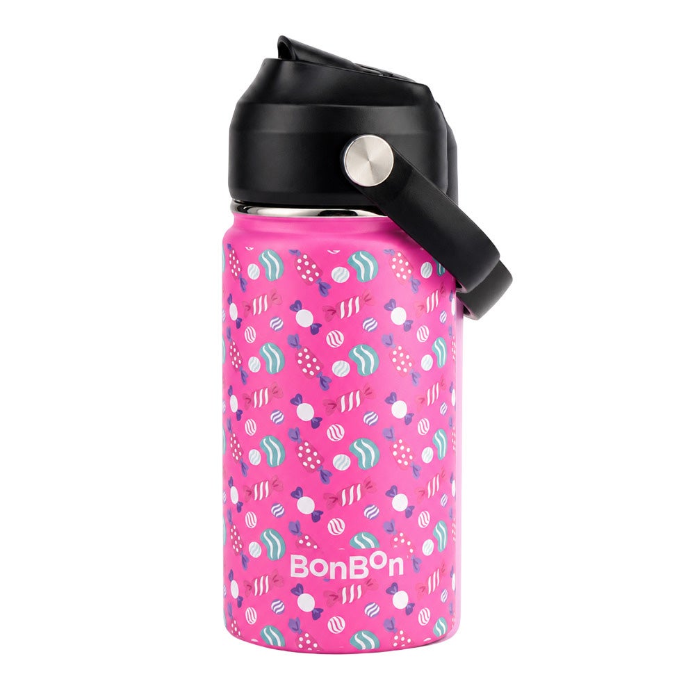Bonbon - Stainless Steel Kids Water Bottle - Candies - 350 ml