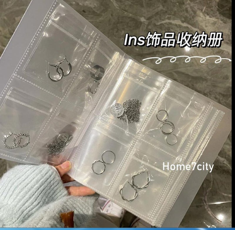 Pvc Transparent Storage Bag Sealed Bag Earrings Ring Necklace Jewelry Anti-Oxidation Ins Jewelry Dust Bag Storage Book - Image 2