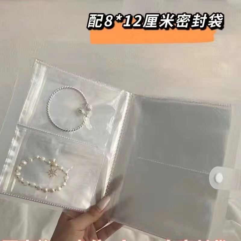 Pvc Transparent Storage Bag Sealed Bag Earrings Ring Necklace Jewelry Anti-Oxidation Ins Jewelry Dust Bag Storage Book - Image 1