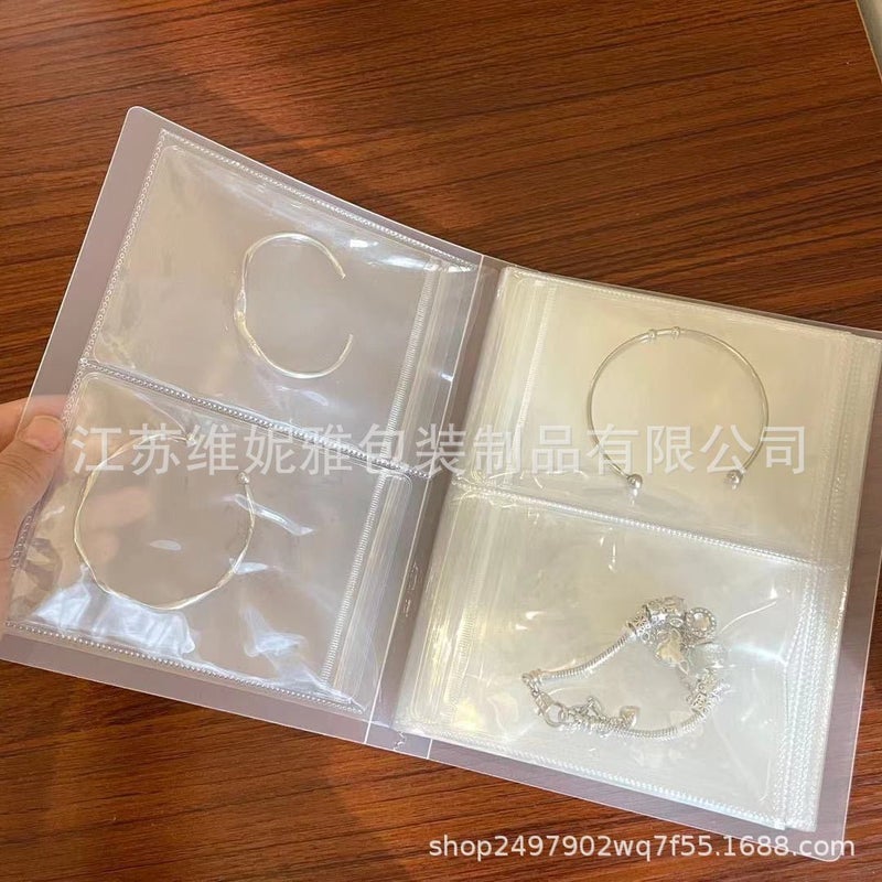 Pvc Transparent Storage Bag Sealed Bag Earrings Ring Necklace Jewelry Anti-Oxidation Ins Jewelry Dust Bag Storage Book - Image 5