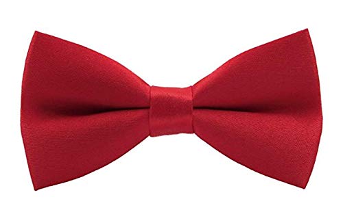 CLOTHERA طقم حمالات وبو tie مع قبعة متطابقة للأطفال من 7 إلى 10 سنوات - أحمر داكن - Image 4