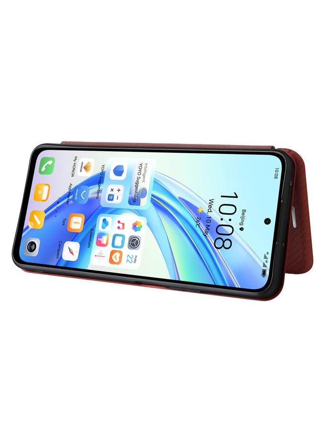 S-TOP Case For Honor X7b Carbon Fiber Texture Flip Leather Phone Case - Image 5