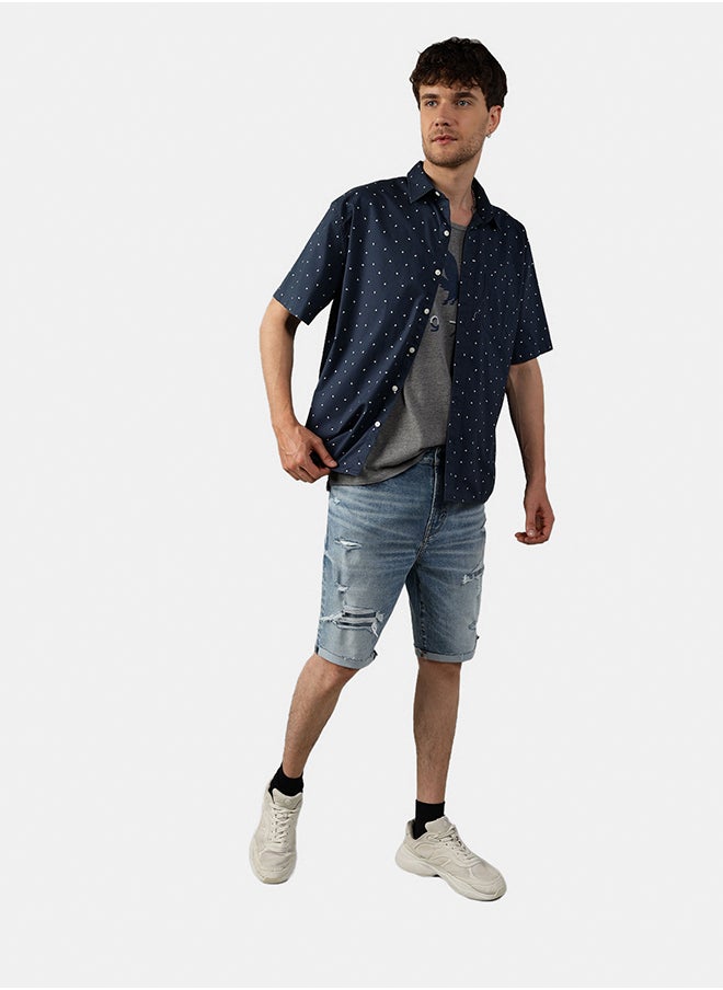 American Eagle - AE Printed Button-Up Poolside Shirt - Image 1