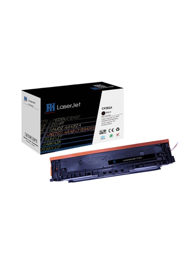 بي أتش PH 81X Compatible Black Toner Cartridge Replacement for CF281X – High Yield Laser Printer Toner - Image 1