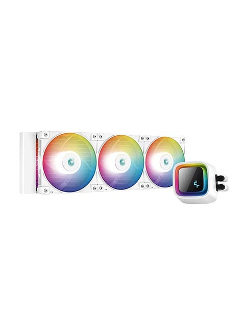 LS720 ARGB 360mm AIO Liquid CPU Cooler, 3100 RPM Pump Speed, 19 dBa Noise, Fluid Dynamic Bearing, 4 Pin PWM Fan Connector, 85.85 CFM Air Flow, 12 VDC Rated Voltage, White | R-LS720-WHAMNT-G-1