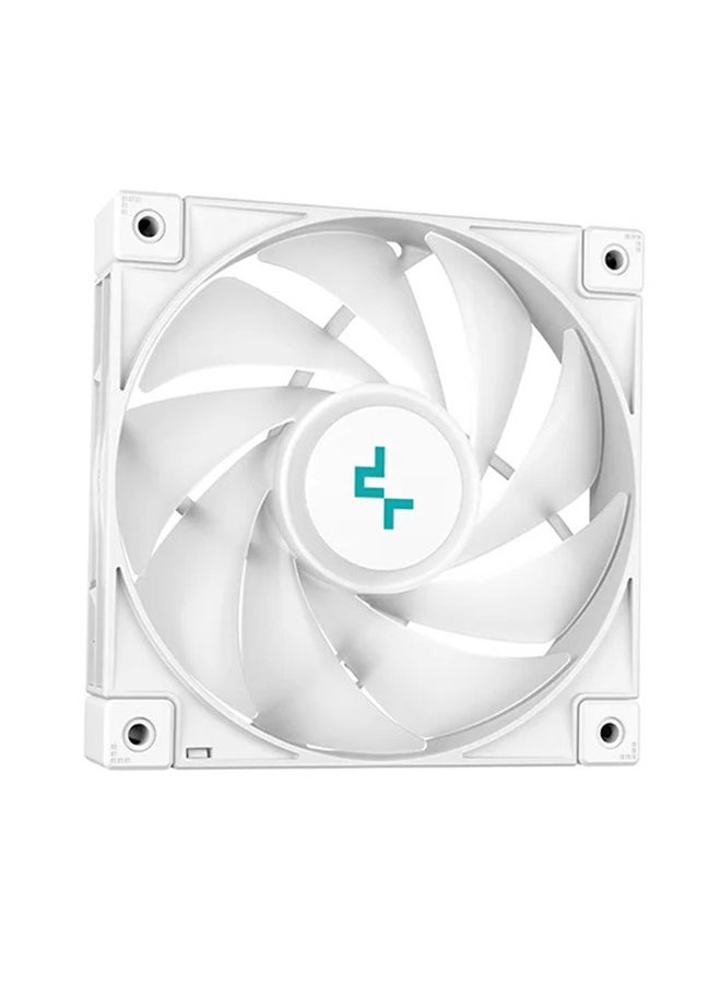 DEEPCOOL - LS720 ARGB 360mm AIO Liquid CPU Cooler, 3100 RPM Pump Speed, 19 dBa Noise, Fluid Dynamic Bearing, 4 Pin PWM Fan Connector, 85.85 CFM Air Flow, 12 VDC Rated Voltage, White | R-LS720-WHAMNT-G-1 - Image 1