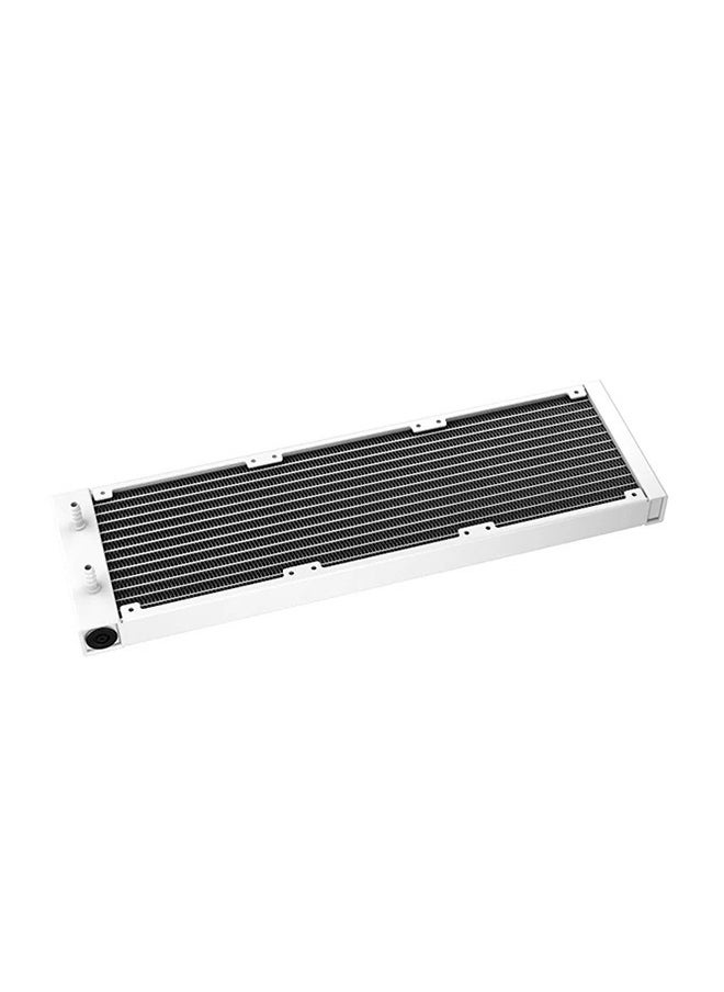 DEEPCOOL - LS720 ARGB 360mm AIO Liquid CPU Cooler, 3100 RPM Pump Speed, 19 dBa Noise, Fluid Dynamic Bearing, 4 Pin PWM Fan Connector, 85.85 CFM Air Flow, 12 VDC Rated Voltage, White | R-LS720-WHAMNT-G-1 - Image 1