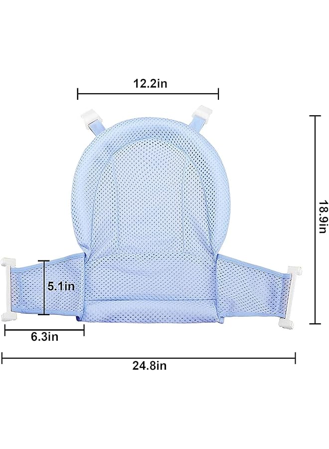 YHRY Baby Bath Support Seat Net Thicken Bathing Seat For Infant Newborn Toddler Nursling Adjustable Comfortable Non Slip Bath Seat For Infant 0 3 Years Suitable For Most Of Size Bathtubs - Image 5