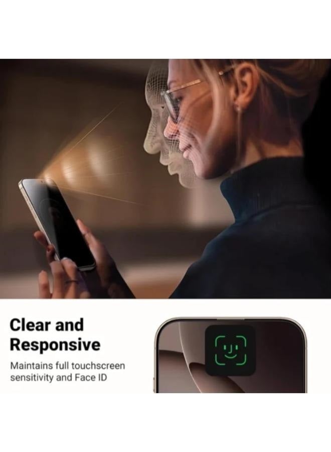 UGREEN Full Coverage Privacy Screen Protector for iPhone 16 Pro (1-Pack) - Image 2