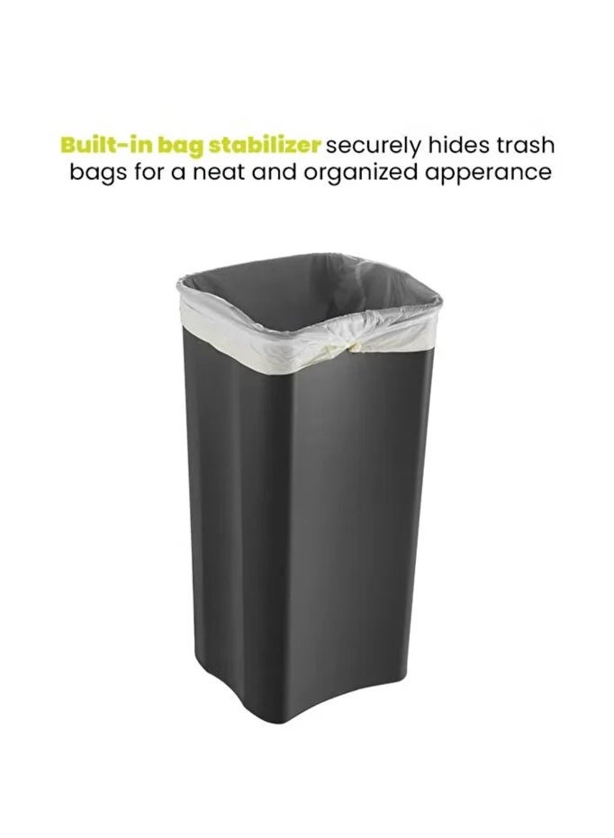 EKO Regent Step Bin | Soft-Close Lid | Stay-Open Function | Fingerprint-Resistant Stainless Steel | Hands-Free Square Pedal Waste Bin for Kitchen & Home | 20L | Gold - Image 5