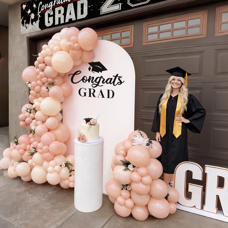ORIENTAL CHERRY Graduation Decorations 2026 - Class of 2026 6.6Ft Arch Backdrop Kit - Grad Photo Party Decor Supplies for College High School Yard Garden - Image 4