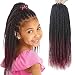 NAYOO Senegalese Twist Crochet Hair for Kids - 8 Packs 14 Inch Small Crochet Hair for Black Women, 30 Strands/Pack Ombre Crochet Braids Hair, Crochet Twist Hair Hot Water Setting(14 Inch, 1B/BUG) - Image 2