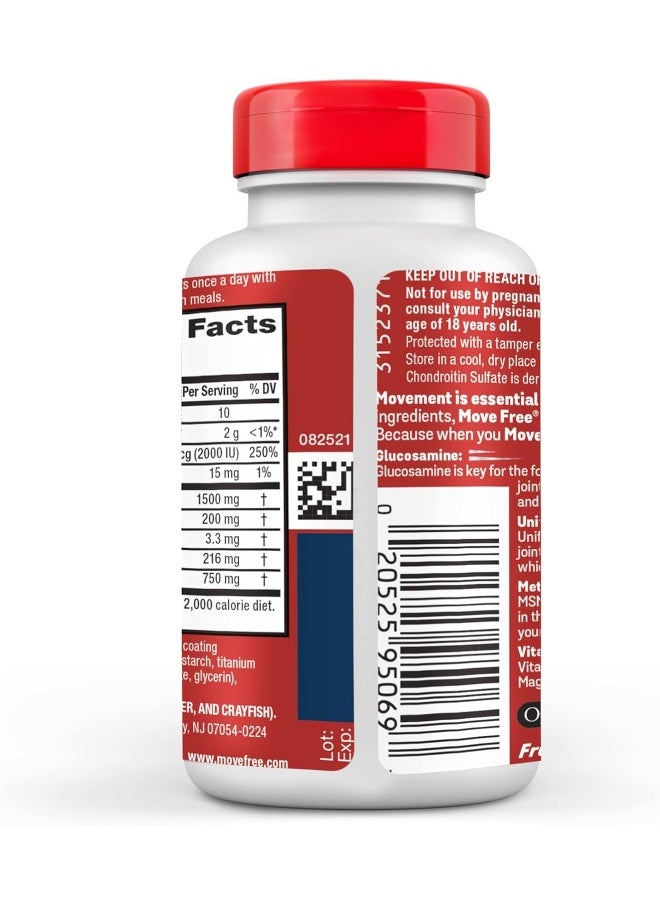 Advanced Glucosamine Chondroitin Msm + Vitamin D3 Joint Support Supplement
