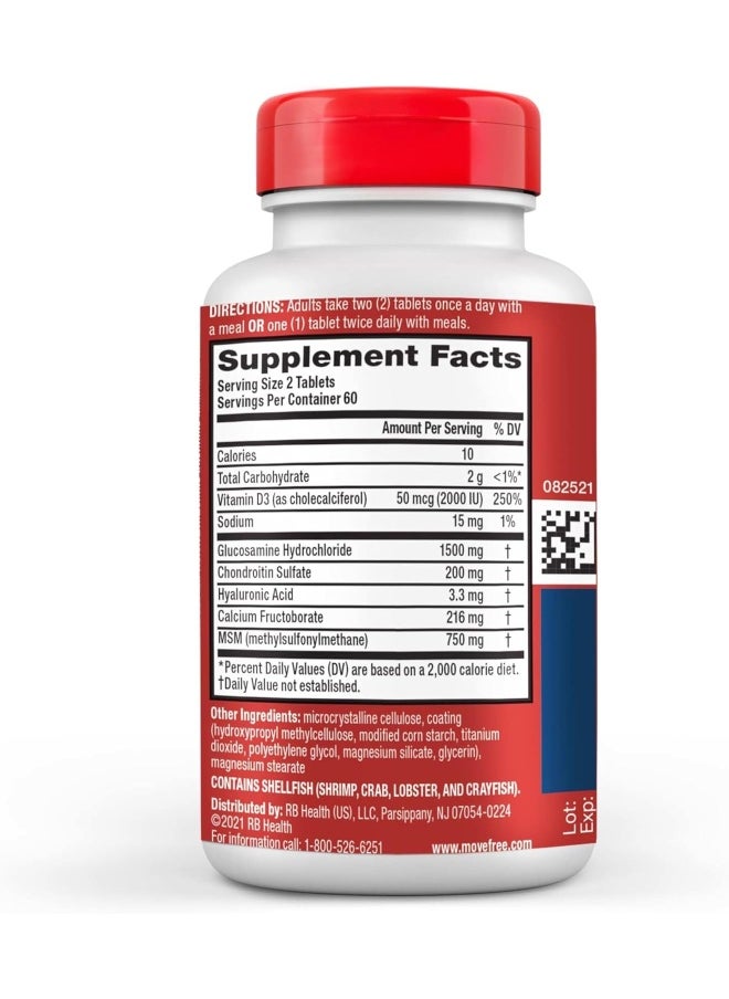 Advanced Glucosamine Chondroitin Msm + Vitamin D3 Joint Support Supplement