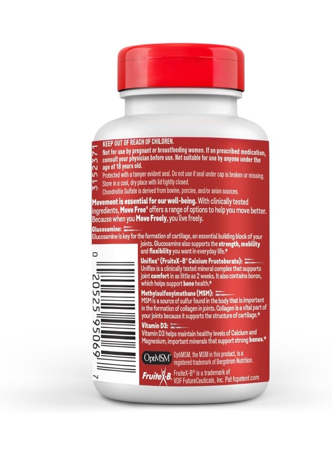 Advanced Glucosamine Chondroitin Msm + Vitamin D3 Joint Support Supplement