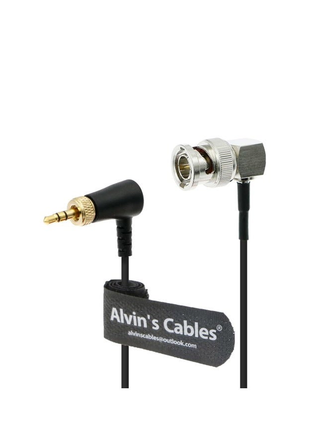 Alvin's Cables 3.5mm TRS to BNC Timecode Cable for Canon C70 for Sony F55 FX9, Zaxcom, Zoom F4| F8| F8n from Deity Tentacle Sync Timecode Generator Box 50CM|19.7inches - Image 1