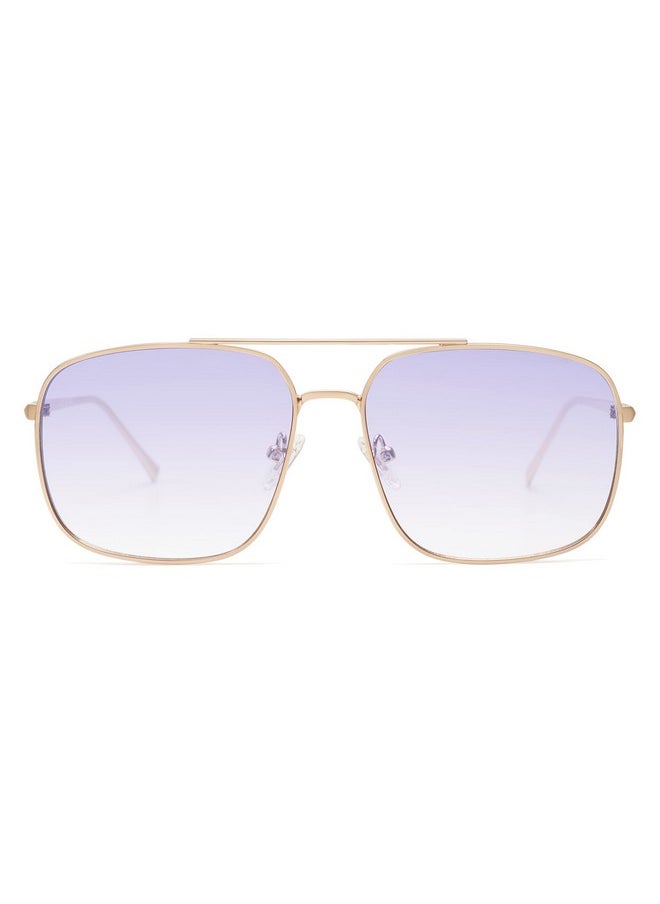 Sojos Retro Square Aviator Sunglasses Womens Mens Aesthetic Y2K Light Lens Shades Sj1176, Gold/Gradient Purple  - Image 1