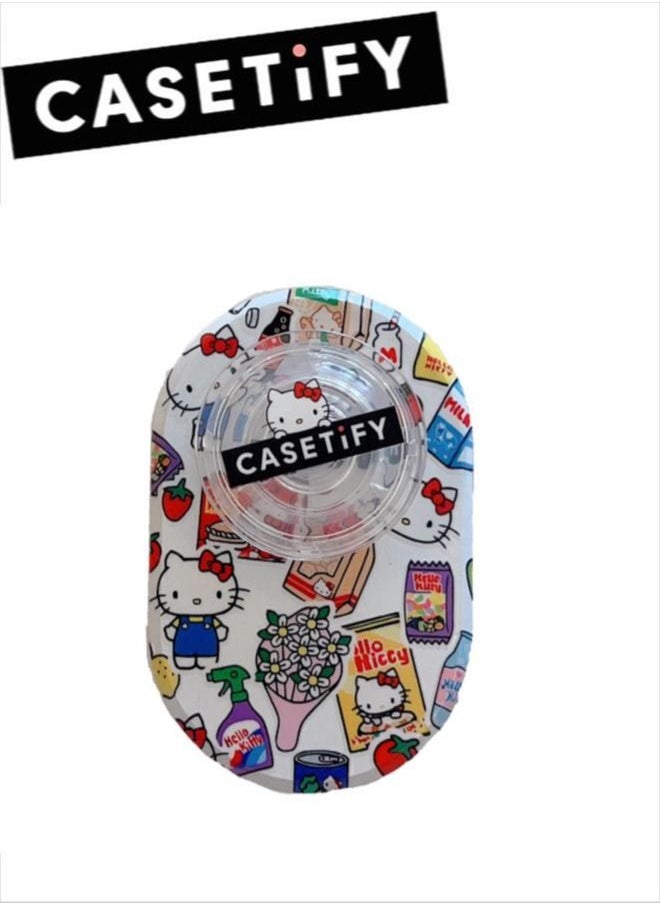 Casetify - Hellokitty Phone Grip Stand Compatible with MagSafe, MagSafe Phone Grip Holder, Wireless Charging Compatible Blue - Image 1