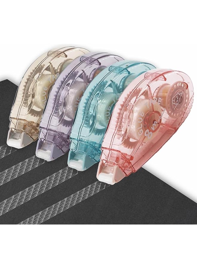 erorex 4 Pack Glue Tape For Scrapbooking Scrapbook Tape Double Sided Tape Roller For Crafts 26 Ft X 0.31 In Tape Runner Craft Supplies Gift Wrapping And Photo Tape. - Image 4