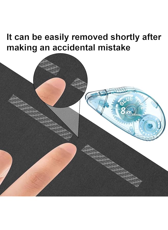 erorex 4 Pack Glue Tape For Scrapbooking Scrapbook Tape Double Sided Tape Roller For Crafts 26 Ft X 0.31 In Tape Runner Craft Supplies Gift Wrapping And Photo Tape. - Image 3