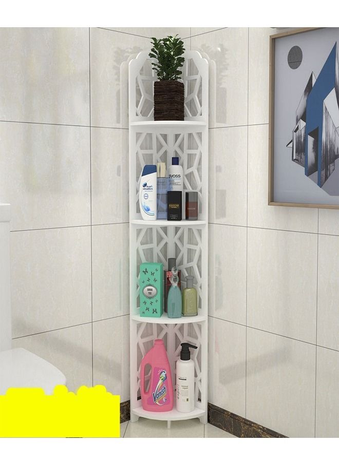 فاشون هوم خزانة تخزين زاوية رف الحمام 22×120 سم - Image 3