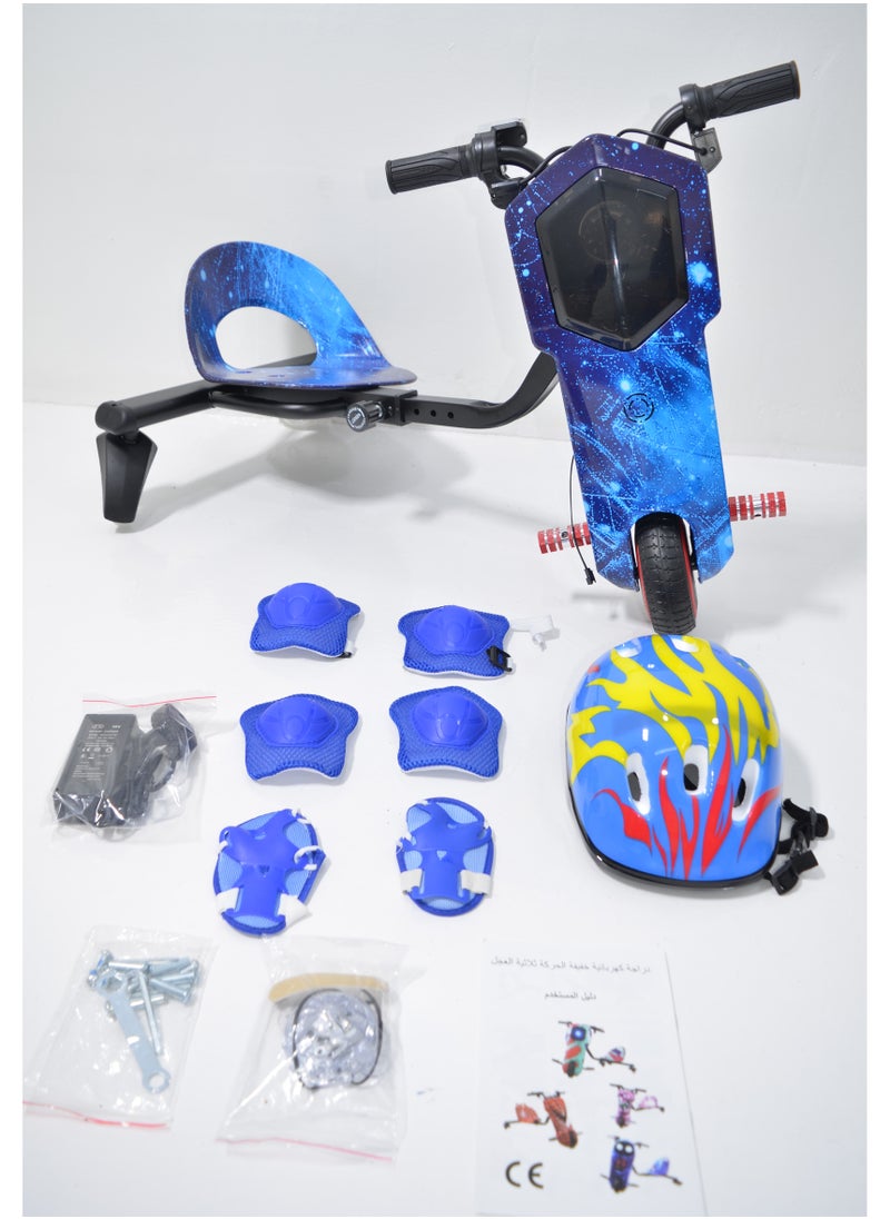 Generic - Electric Scooter Drift Small with a Power of 36 Volts with a Helmet Protection for the Knees Elbows and Wrists. It has Two Esper Keys and Wonderful Lighting Under the Seat and From the Front - Image 1