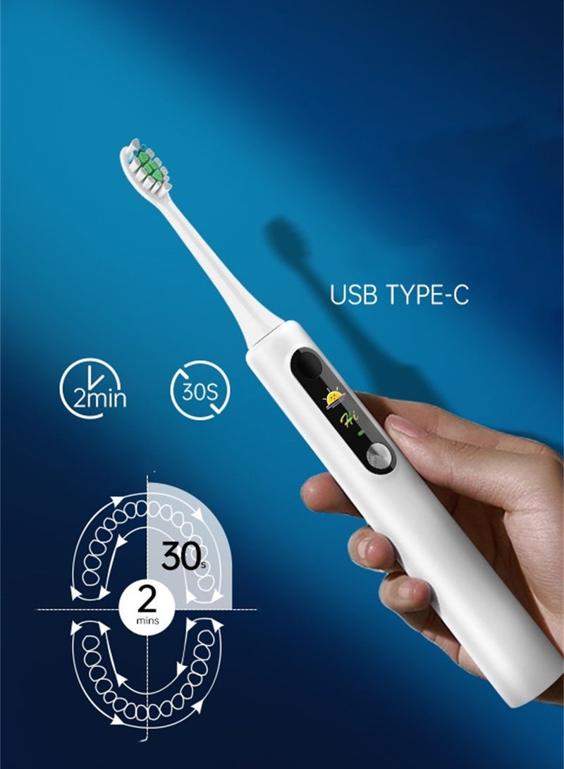 Intelligent induction wireless charging waterproof sonic electric toothbrush for adults household magnetic levitation soft-bristled electric toothbrush with UV travel disinfection cup - Image 4