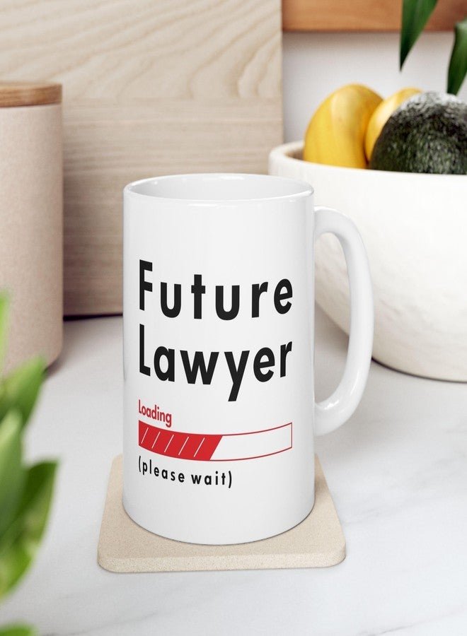 Visibee Future Lawyer Loading Please Wait Printed Mug | Gift for Law Students, Lawyers, or Legal Aspirants | 330ml Ceramic Coffee Mug | FPM068 | Pack of 1 - Image 5