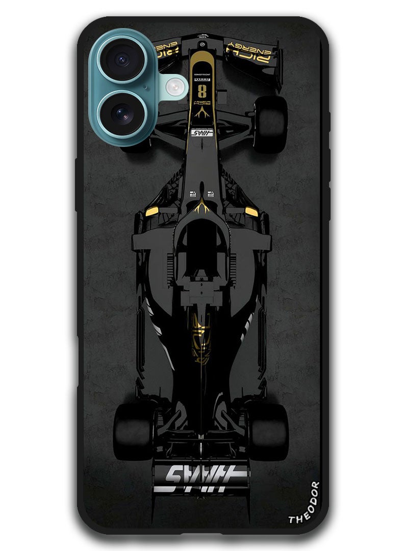 Theodor Protective Case Anti Scratch Shock Proof Bumper Cover For iPhone 16 (6.1)-inch Sports Car - Image 1